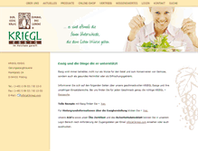 Tablet Screenshot of kriegl.com